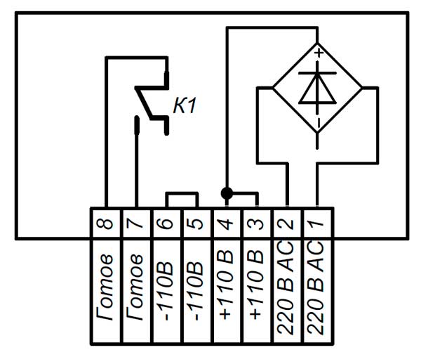 Схема подключения преобразователя БЖ600М.220AC.110